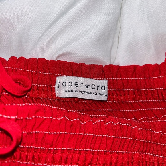 Red Flowy Tank Top - Picture 3 of 4